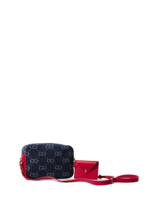 Liu Jo Red Jacquard Crossbody Bag