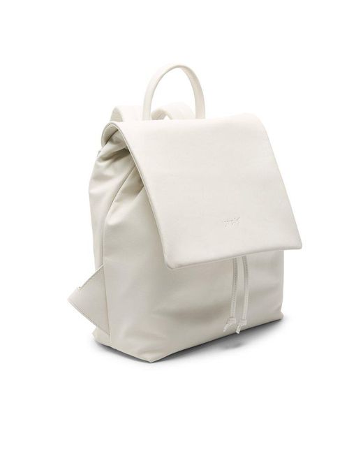 Marsèll White Patta Drawstring Backpack for men