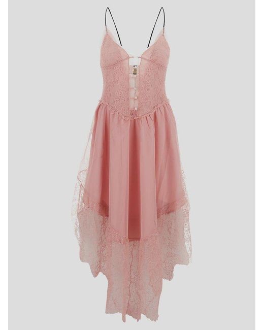 Gucci Lace-trimmed Lingerie Dress in Pink | Lyst Canada