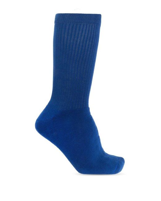 DSquared² Blue Logo Intarsia Socks for men
