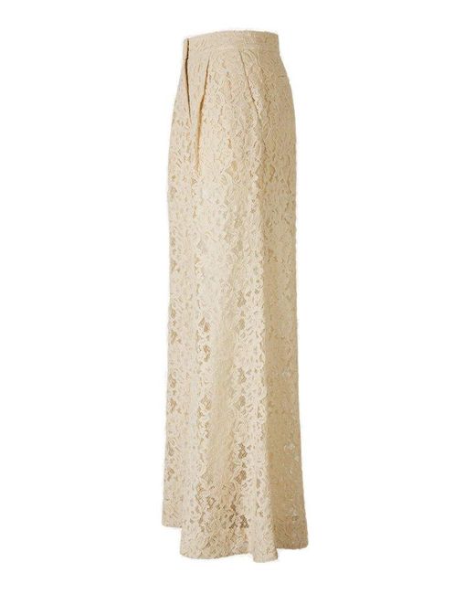 Zimmermann Natural Flared Lace Pants