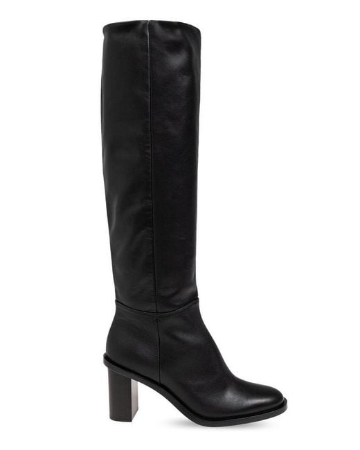 Max Mara Black Leather Boots