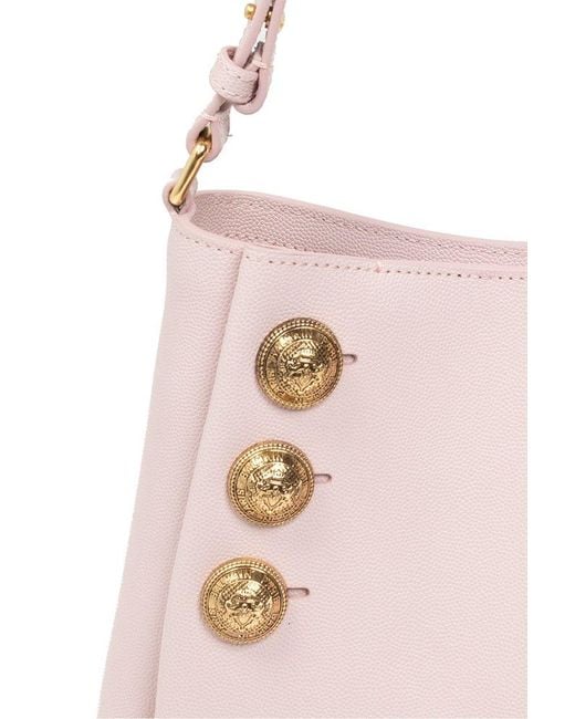 Balmain Pink 'emblème' Shoulder Bag,