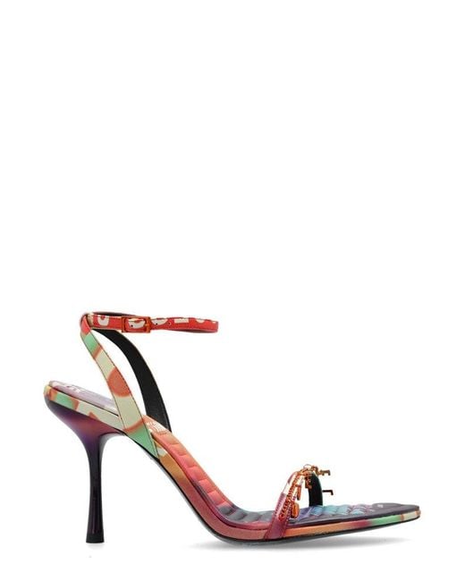 DIESEL Multicolor D-vina Charm Heeled Sandals