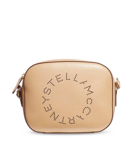 Stella McCartney Natural Tella Mccartney Camera Bag With Perforated Stella Logo