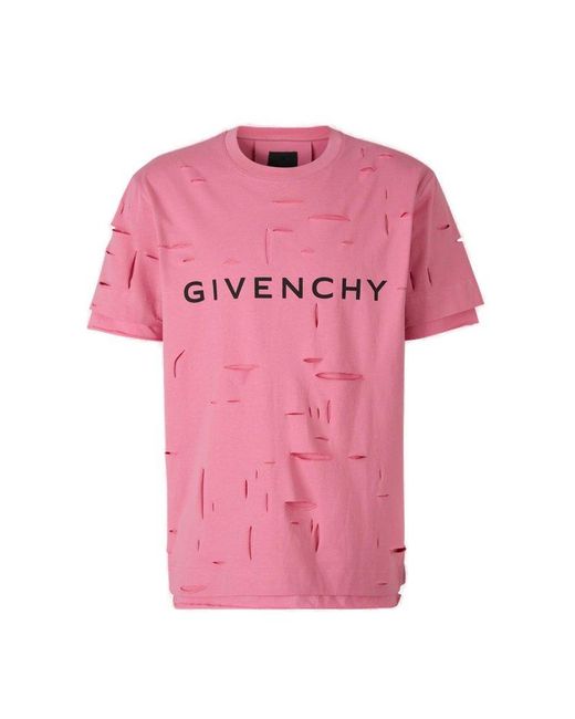 Givenchy Pink T-shirt With Logo for men