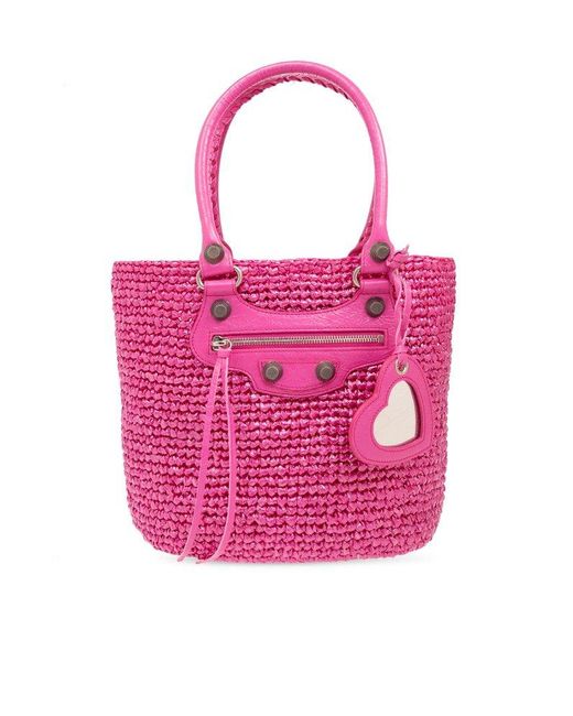 Balenciaga Pink Le Cagole Medium Tote Bag