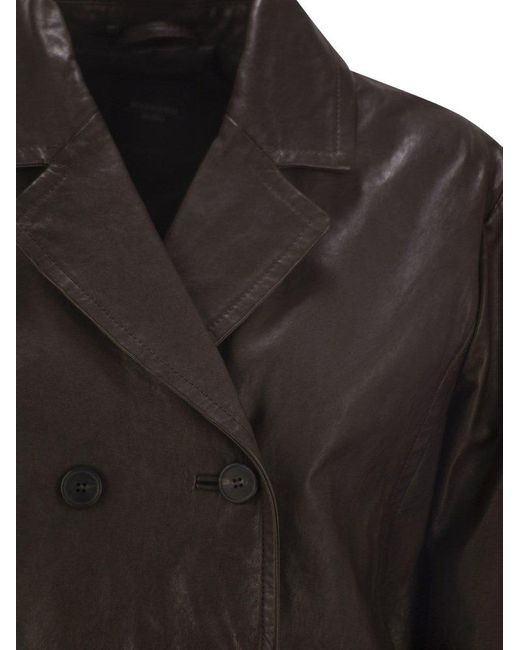 Weekend by Maxmara Black Double-Breasted Short Jacket