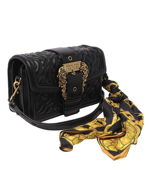 Versace Black Versace Jeans Handbags Couture Polyurethane