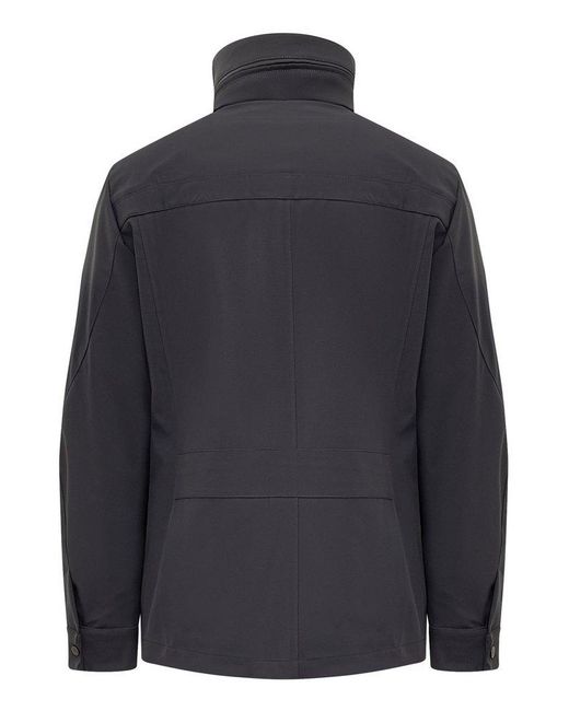 Peuterey Black Stripes Kp Layered Jacket for men