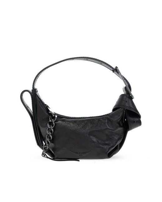 Zadig & Voltaire 'le Cecilia Xs' Shoulder Bag in Black | Lyst