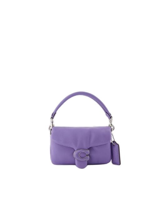 Buy Coach Leather Pillow Tabby Shoulder Bag 18, Purple Color Women