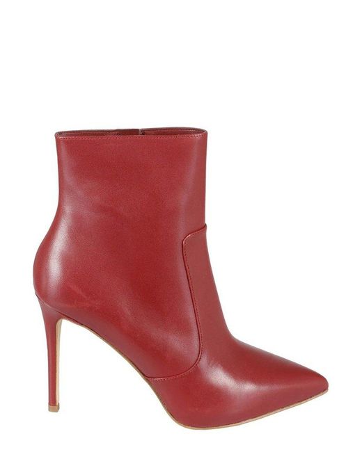 Michael Kors Leather Rue Pointed-toe Boots in Red - Save 8% | Lyst