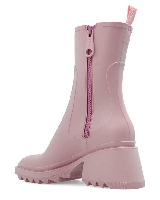 Chloé Pink Betty Rain Boot