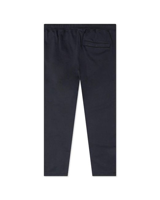 Stone Island Blue Logo Embroidered Sweatpants for men