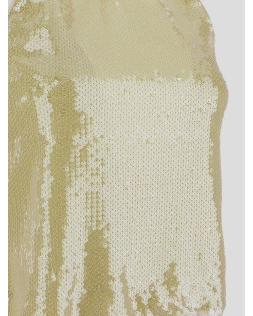 MVP WARDROBE Green Sequin Halter Top