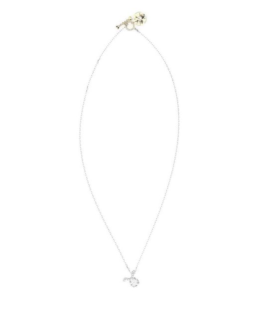 Swarovski Zodiac Ii Taurus Pendant Necklace in White | Lyst