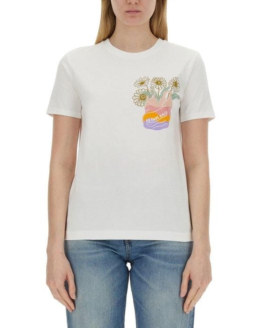 PS by Paul Smith White Daisy T-Shirt