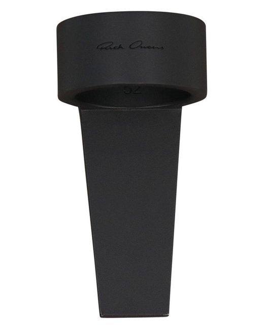 Rick Owens Black Embellished Trunk Ring
