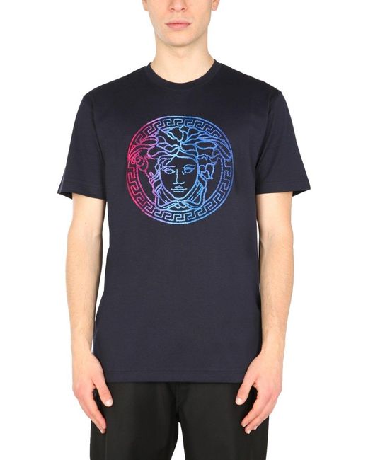 versace blue t shirt