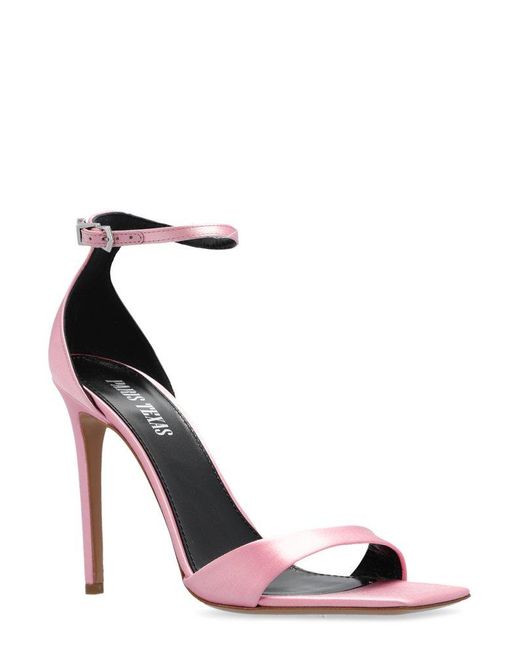 Paris Texas Pink Ankle Strap High Stiletto Heel Sandals