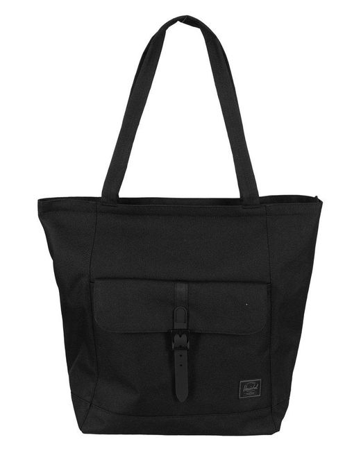 Herschel Supply Co. Black Logo Patch Tote Bag for men