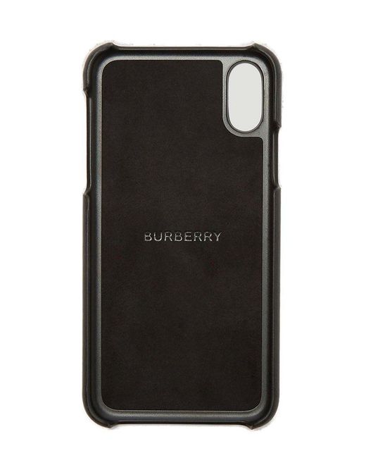 Burberry Black Tb Monogram Iphone X Case for men