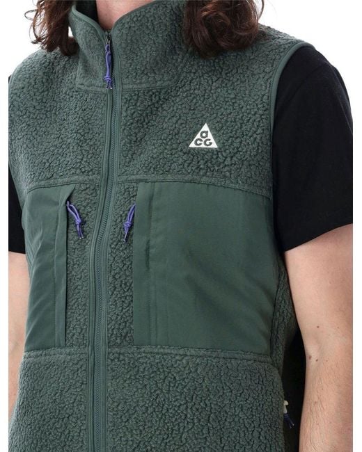 Nike Green Acg Arctic Wolf Vest for men