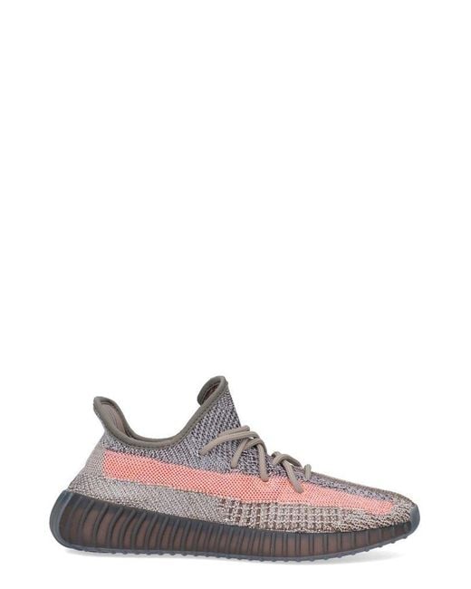 Yeezy Brown Adidas Boost 350 V2 Ash Stone Sneakers for men