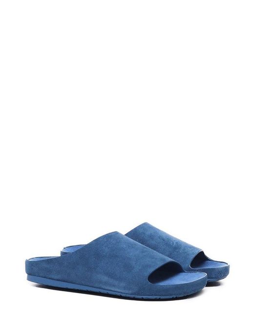 Loewe Blue Logo-embossed Slip-on Sandals for men