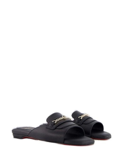 Christian Louboutin Black Miss Mj Slip-On Mules