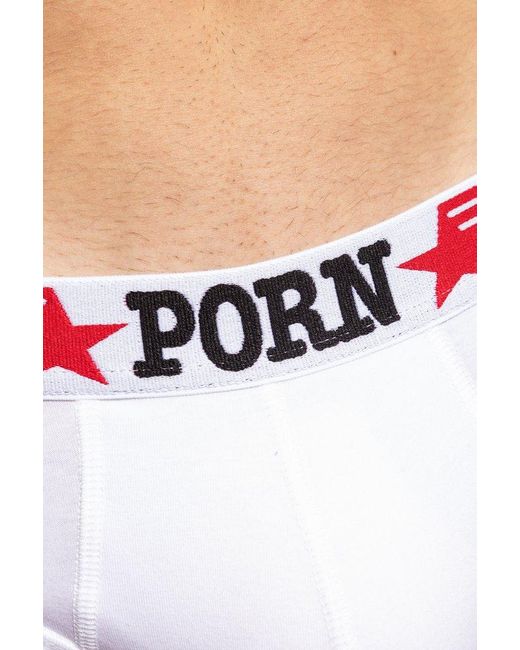DSquared² White Briefs With Logo, for men