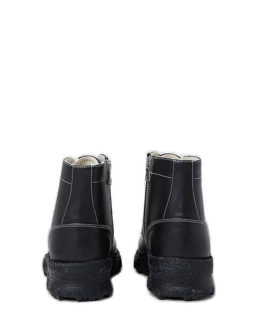 Maison Mihara Yasuhiro Black Vintage-like Sole Boots for men