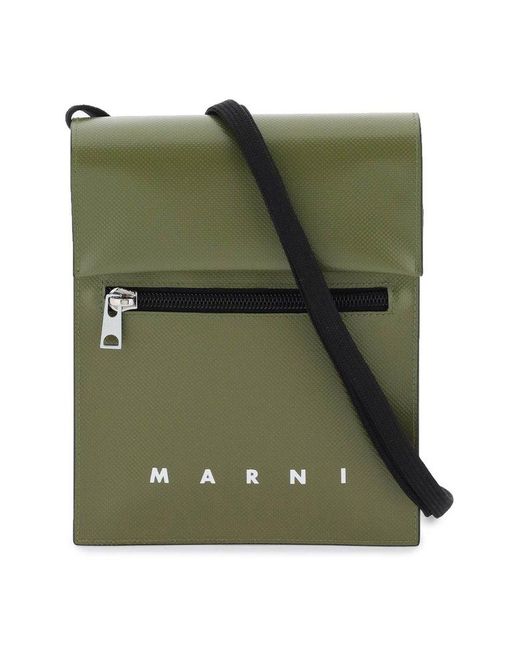 Marni Green Tribeca Crossbody Bag for men