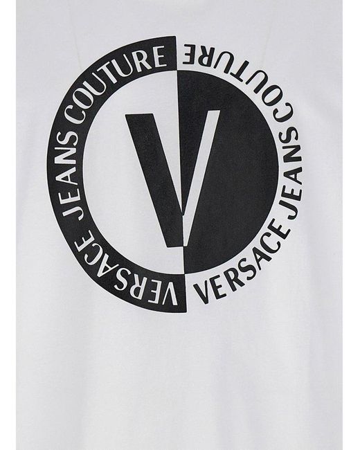 Versace White Couture Logo T Shirt for men