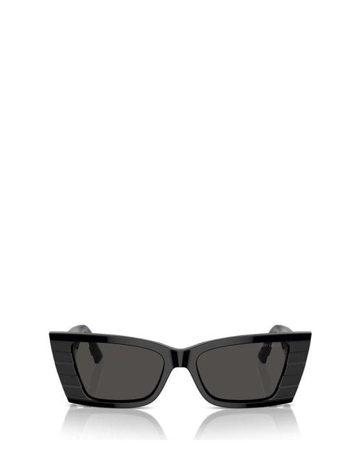 Jimmy Choo Black Cat-Eye Frame Sunglasses