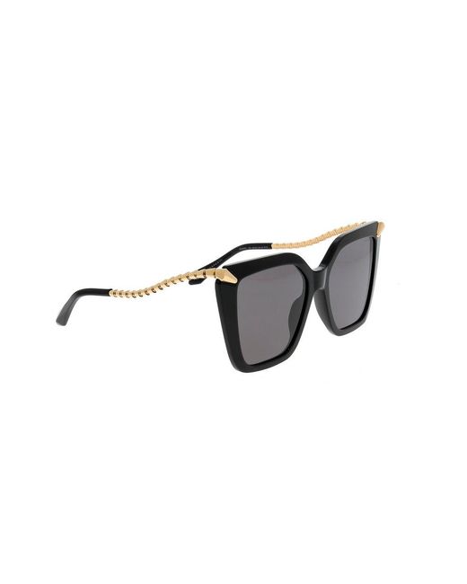 BVLGARI Black Serpenti Butterfly Frame Sunglasses