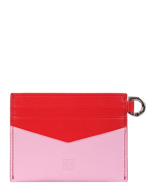 Givenchy Pink 4G Zipped Card Holder