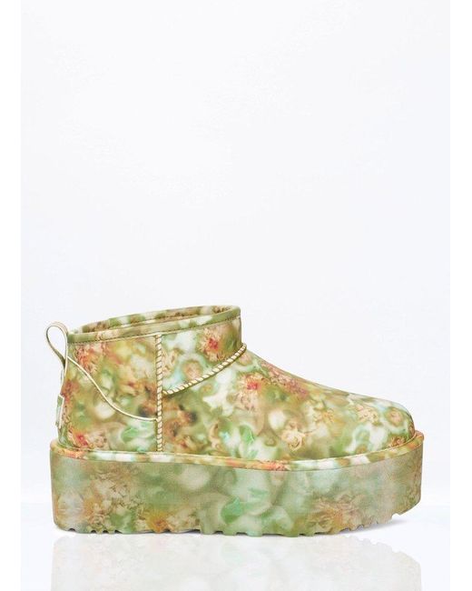 Ugg Green Mini Platform Ankle Boots