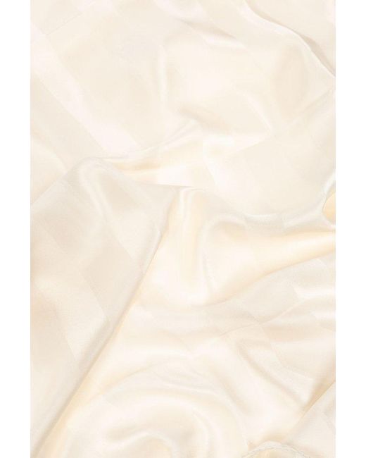 Lanvin White Silk Scarf,