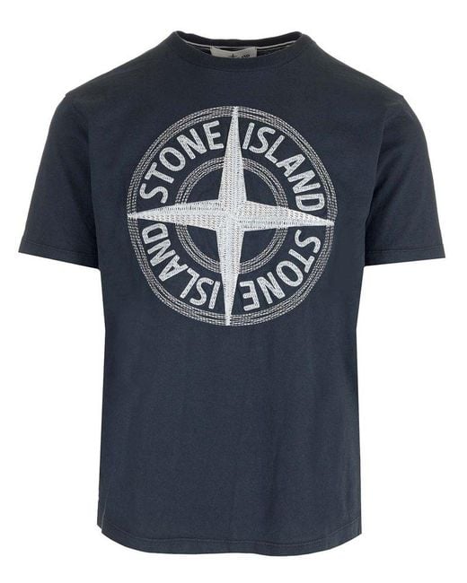 Stone island t sales shirt big logo