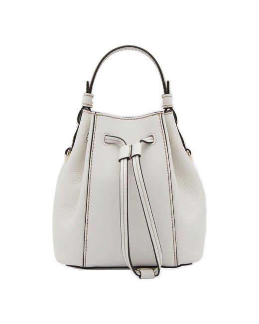 Furla Drawstring Bucket Bag in Gray Lyst