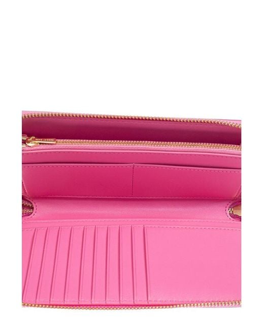 Marc Jacobs Pink Continental Zipped Wallet