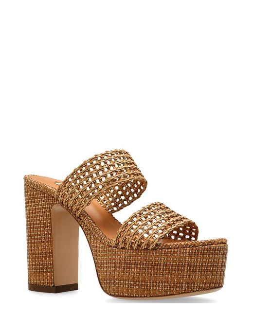 Casadei Brown Goldeneye Isa Platform Sandals