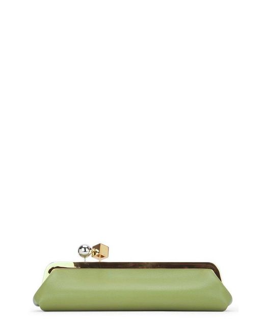 Jacquemus LACROISIERE サロンクラッチバッグ グリーン 希少在庫 Jacquemus LACROISIERE サロンクラッチバッグ グリーン 希少在庫