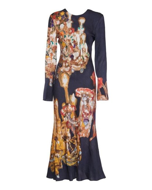 MSGM Blue Chic Mini Dress For Fw24