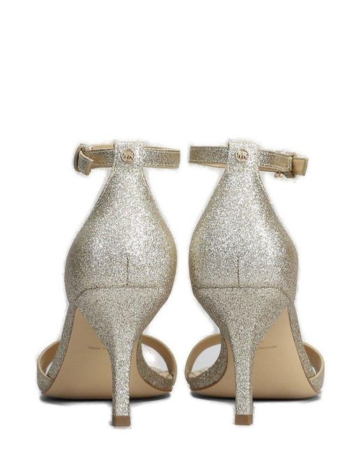 MICHAEL Michael Kors Metallic Glitter Buckle-Fastened Sandals