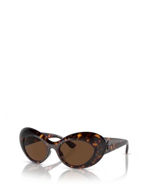 Versace Multicolor Oval-frame Sunglasses