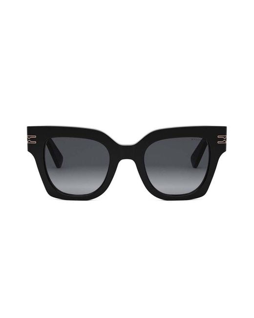 BVLGARI Black B.zero1 Geometric Frame Sunglasses