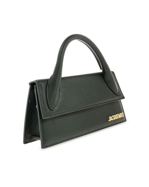 Jacquemus Black Le Chiquito Long Top Handle Bag